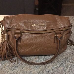 Michael Kors brown leather purse.